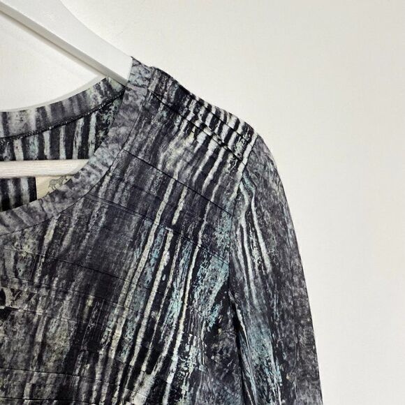 Torn by Ronny Kobo Gray Tara Pleated Long Sleeve Dress - Picture 4 of 9